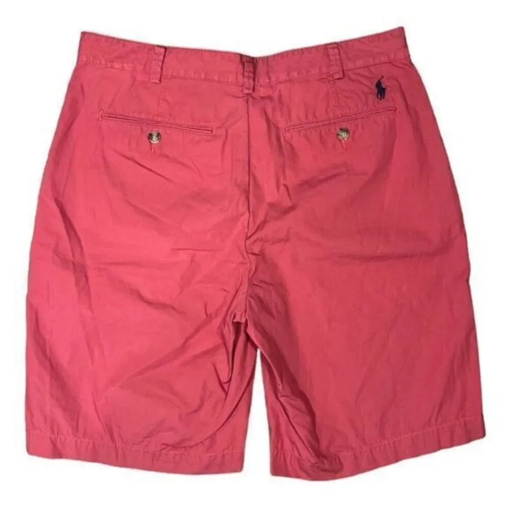 Polo‎ Ralph Lauren Shorts Men size 32 Relaxed Fit Flat Front Casual Cotton Coral